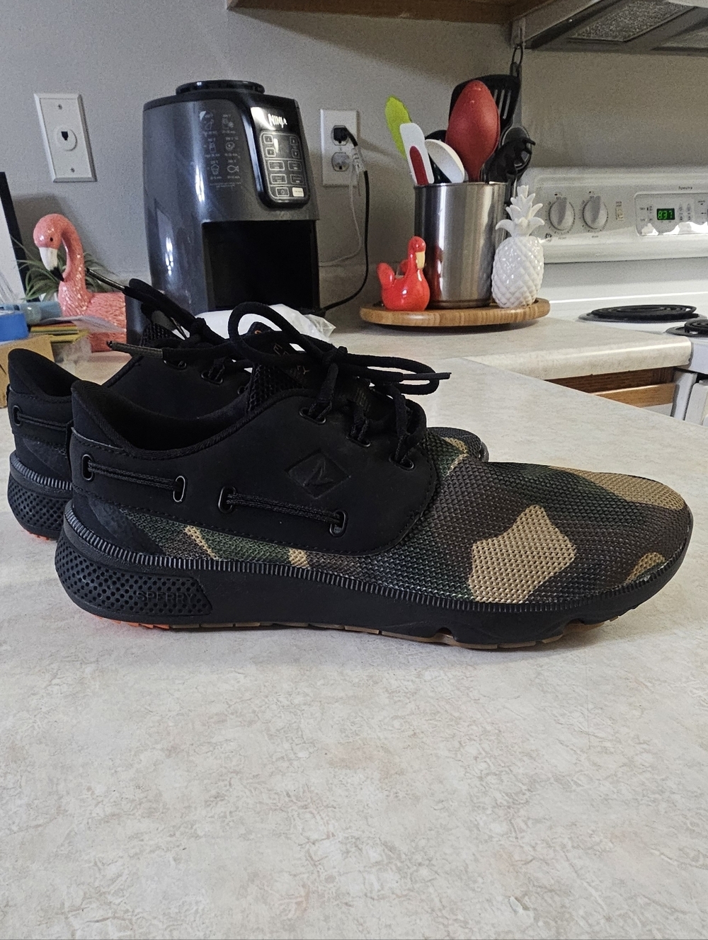 Sperry Camouflage 7 Seas 3 Eye Boating Shoe Size 9 Women's